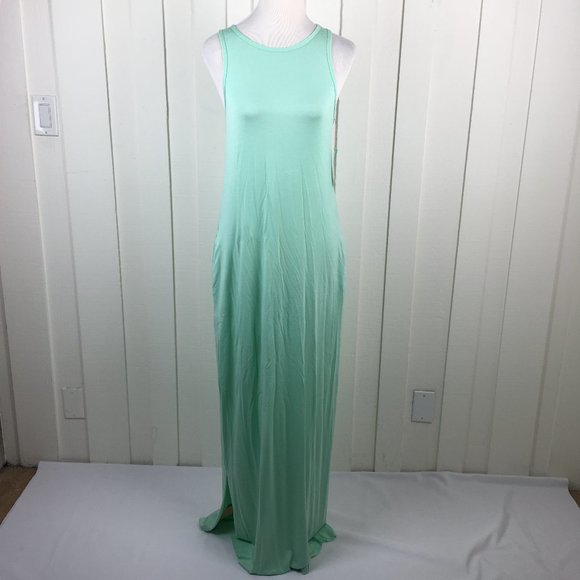SQN Sport Dresses & Skirts - SQN Sport Green Sleeveless Maxi Dress